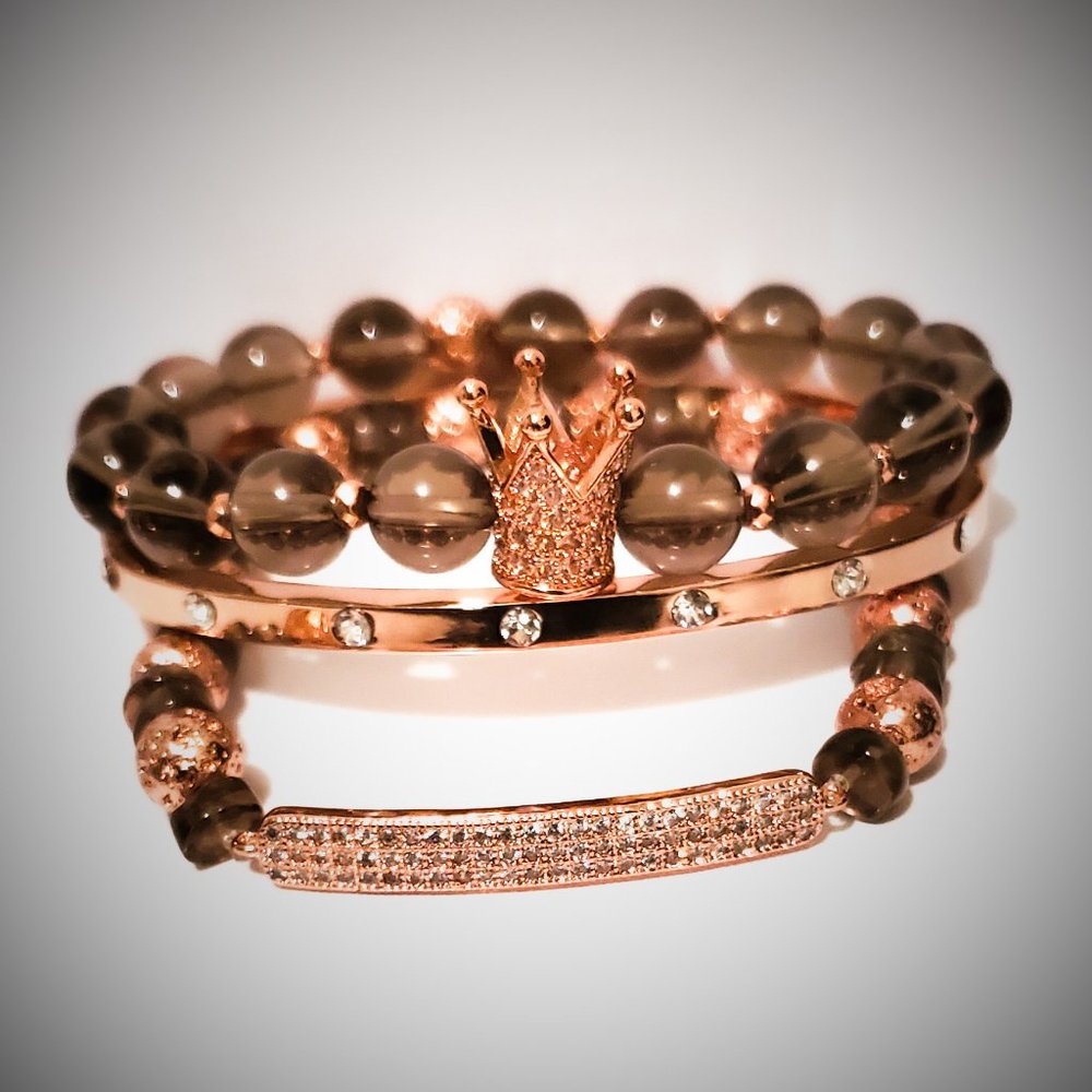 THE ” ROSE” SMOKY QUARTZ